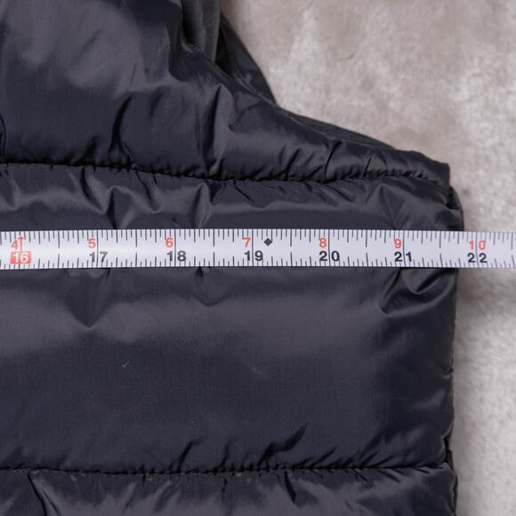 Old Navy Black Puffer Vest Full Zip Pockets Womens Size L - Picture 6 of 9